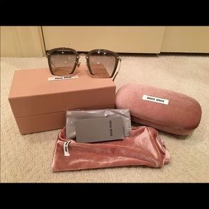 Miu miu authentic beige sunglasses